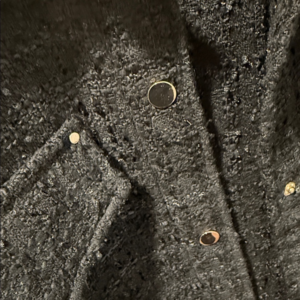 Zara Black Textured Jacket - Picture 3 of 4